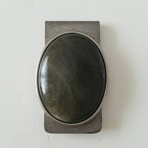 GASOLINE GLAMOUR money clip golden obsidian